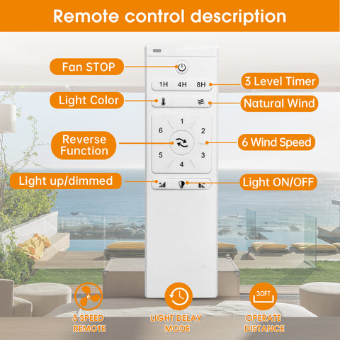 Misty Valley 52in. Sold Wood Taupe Indoor Low Profile Remote Control LED Ceiling Fan with Light