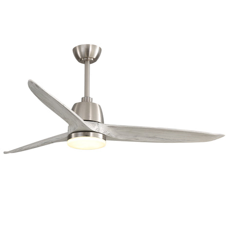 Misty Valley 56in. Brushed Nickel Ceiling Fan Light With 6 Speed Remote Energy-saving DC Motor