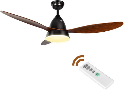 Misty Valley 52in. Ceiling Fan with LED Light, Remote Control Ceiling Fan for Living Room,Bedroom