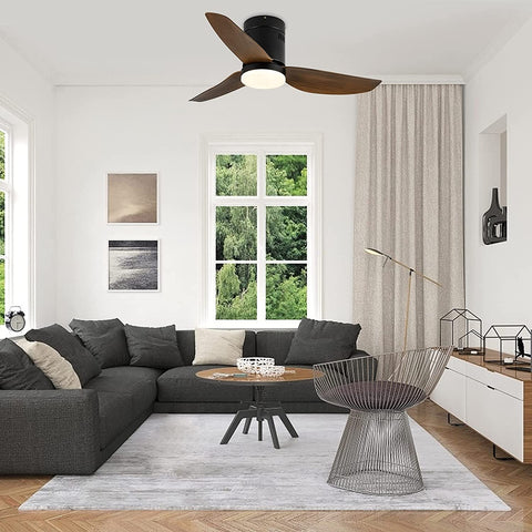 Misty Valley Simple Deluxe 40in. Ceiling Fan with LED Light and Remote Control, 6-Speed Modes, 2 Rotating Modes , Timer