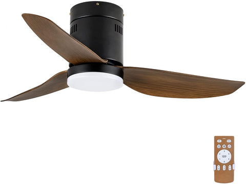 Misty Valley Simple Deluxe 40in. Ceiling Fan with LED Light and Remote Control, 6-Speed Modes, 2 Rotating Modes , Timer