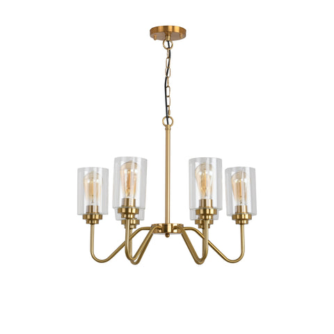 Misty Valley Iron Golden 6-Light Modern Classic Chandelier