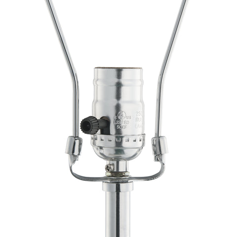Misty Valley Nysa Clear Glass Drum Shade Table Lamp,Mirrored & Faux Crystals Lampshade