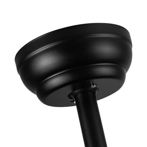 Misty Valley 52in. Modern Black LED Ceiling Fan With Light, 6-Speed and Remote Control