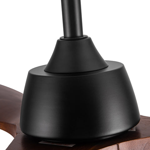 Misty Valley 52in. Modern Solid Wood Integrated LED Ceiling Fan with 6-Speed Reversible Blades