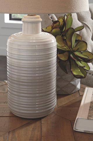 Misty Valley Marnina Taupe Casual Table Lamp (Set of 2)