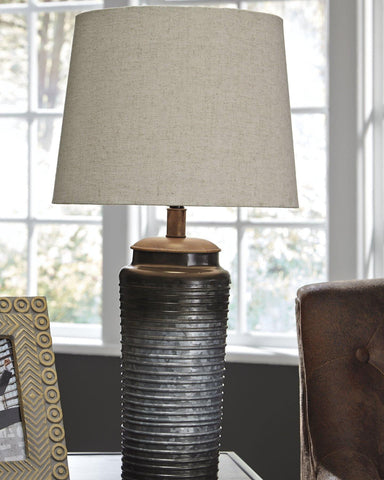 Misty Valley Norbert Gray Casual Table Lamp (Set of 2)