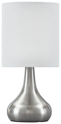Misty Valley Camdale Silver Finish Contemporary Table Lamp