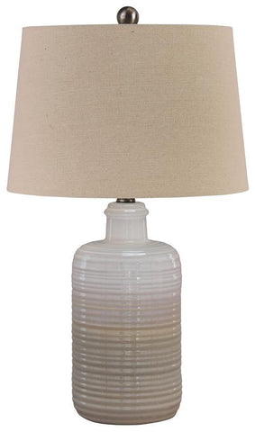 Misty Valley Marnina Taupe Casual Table Lamp (Set of 2)