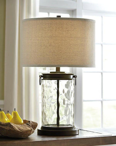 Misty Valley Tailynn Clear+Bronze Finish Casual Table Lamp
