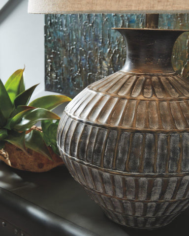 Misty Valley Magan Antique Bronze Finish Casual Table Lamp
