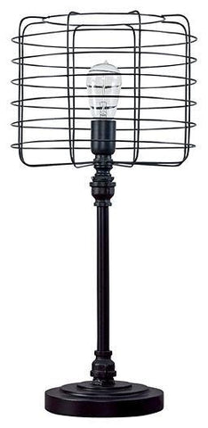 Misty Valley Javan Antique Black Contemporary Table Lamp