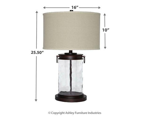 Misty Valley Tailynn Clear+Bronze Finish Casual Table Lamp