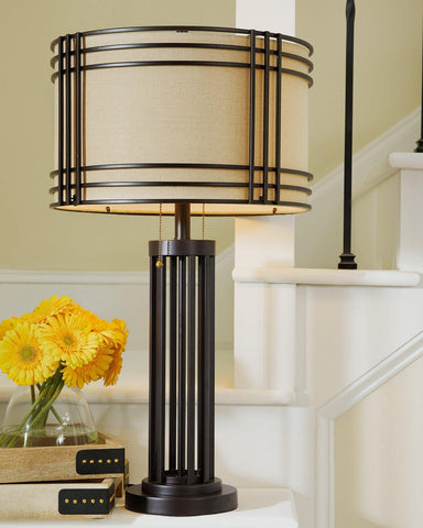 Misty Valley Hanswell Dark Brown Casual Table Lamp