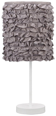 Misty Valley Mirette Gray+White Casual Table Lamp