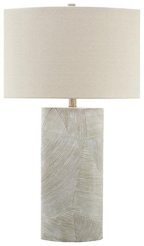 Misty Valley Bradard Ivory Brown Casual Table Lamp