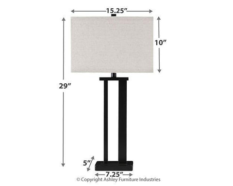 Misty Valley Aniela Bronze Finish Contemporary Table Lamp (Set of 2)