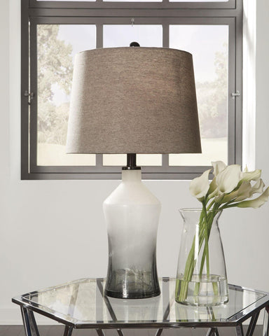 Misty Valley Nollie Gray Contemporary Table Lamp (Set of 2)