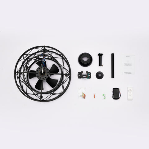 Misty Valley Brown LED Ceiling Fan with Light,AC Motor Quiet Small Ceiling Fan for Bedroom