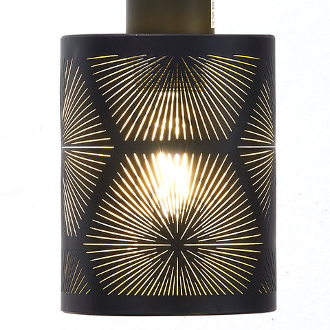 Misty Valley Modern Matte Black Metal Table Lamp for Bedroom(Set of 2)