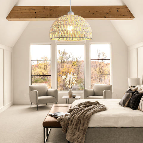 Misty Valley Janpanese Globe Chandelier, Kitchen Island Light, Pendant Light for Dining Room,Hallway