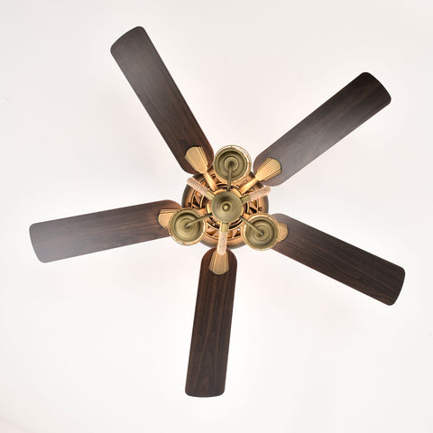 Misty Valley 52in. Modern Bronze Adjustable Height Ceiling Fan with Light, Traditional Reversible Airflow Ceiling Fan