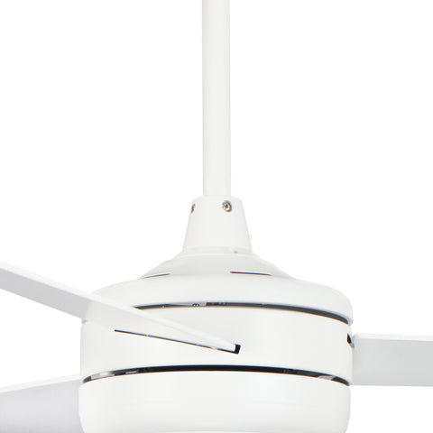 Misty Valley 50in. Modern White Ceiling Fan with Light, Remote Control Quiet Reversible Motor Ceiling Fan For Patio Living Room,