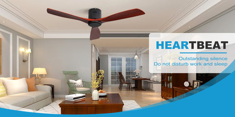 Misty Valley 52in. Matte Black Indoor Ceiling Fan with Light,Outdoor Wood Ceiling Fan Quite Reversible DC Motor for Patio
