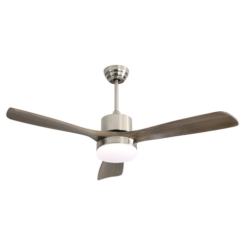 Misty Valley 52in. Remote Control Modern Ceiling Fan with Light, Noiseless Reversible DC Motor for Patio,Living Room, Bedroom