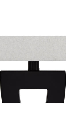 Misty Valley Ashley Amasai Black Contemporary Table Lamp (Set of 2)