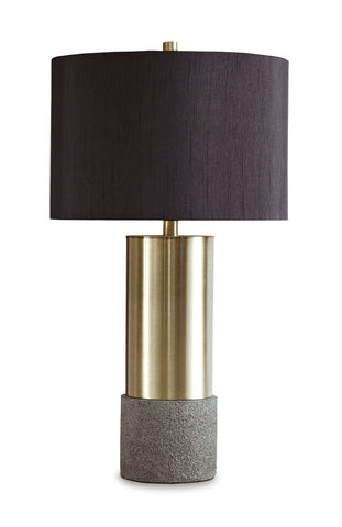 Misty Valley Jacek Gray+Brass Finish Contemporary Table Lamp (Set of 2)