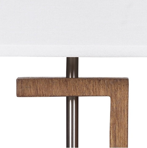 Misty Valley Syler Brown+Silver Finish Contemporary Table Lamp (Set of 2)