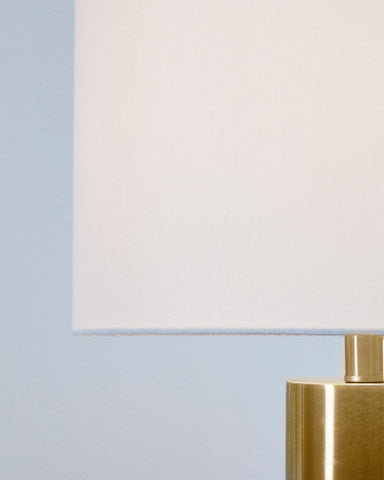 Misty Valley Samney Gold Finish/White Contemporary Table Lamp (Set of 2)