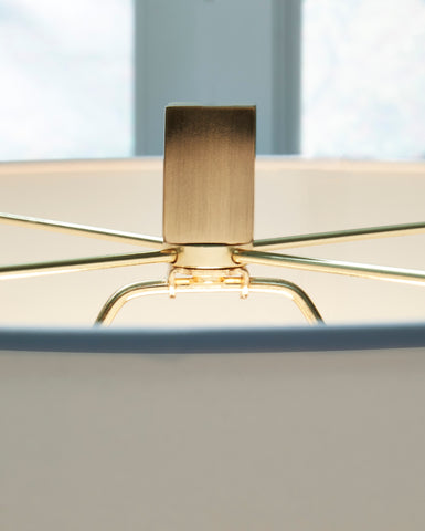 Misty Valley Teelsen Clear/Gold Finish Contemporary Table Lamp