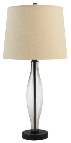 Misty Valley Travisburg Clear/Black Casual Table Lamp (Set of 2)