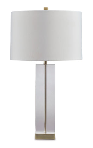 Misty Valley Teelsen Clear/Gold Finish Contemporary Table Lamp
