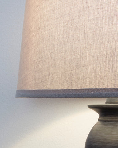 Misty Valley Modern Samland Gray Blue Traditional Table Lamp (Set of 2)