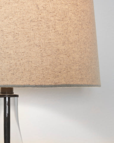 Misty Valley Travisburg Clear/Black Casual Table Lamp (Set of 2)