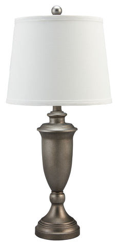 Misty Valley Doraley Antique Silver Finish Traditional Table Lamp (Set of 2)
