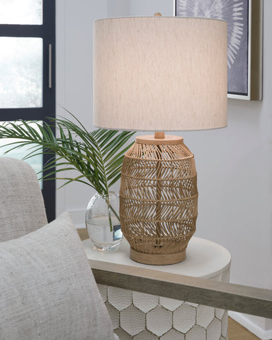 Misty Valley Orenman Light Brown Casual Table Lamp (Set of 2)