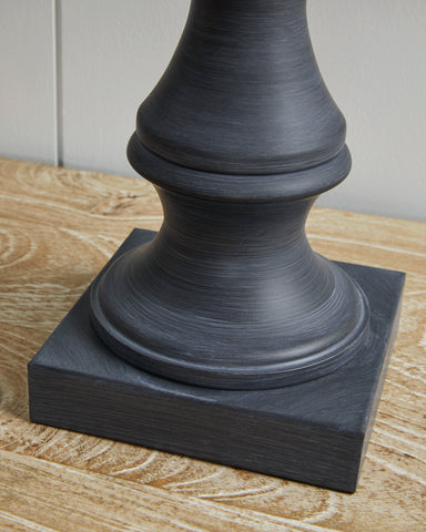 Misty Valley Modern Samland Gray Blue Traditional Table Lamp (Set of 2)