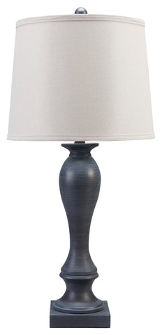 Misty Valley Modern Samland Gray Blue Traditional Table Lamp (Set of 2)