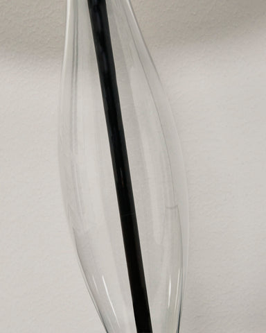 Misty Valley Travisburg Clear/Black Casual Table Lamp (Set of 2)